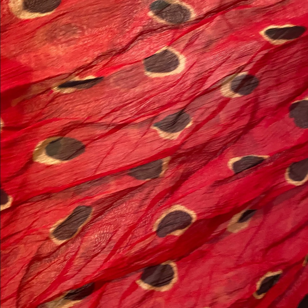 Red Patterned Dress - Picture 4 of 8